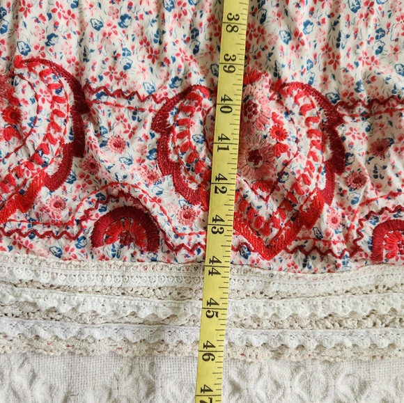 Johnny Was Los Angeles Bohemian Boho Embroidered Dress Medium Lined - Picture 12 of 16